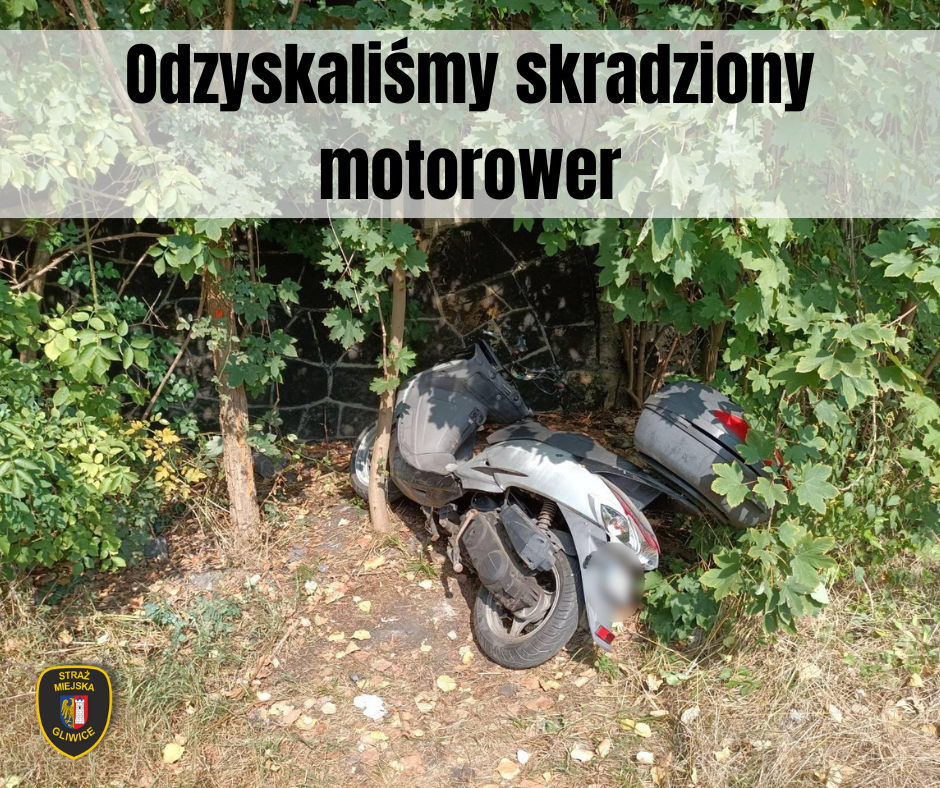 Odzyskaliśmy skradziony motorower