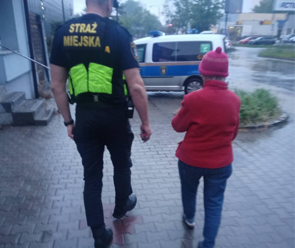 Pomogliśmy starszej Pani wrócić do domu
