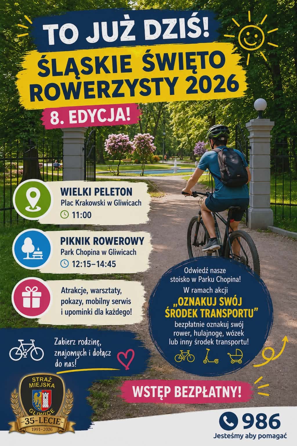 To już DZISIAJ! Widzimy się na rowerowym święcie w Gliwicach